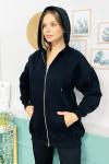 158894 Kapsonlu Fermuarli Sweatshirt